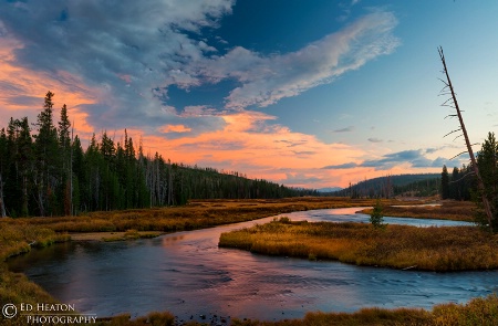 Lewis River at Sunset