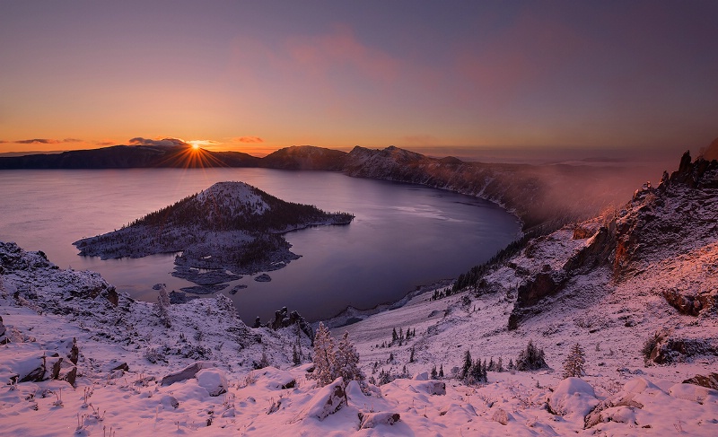 Crater Lake Sunrise