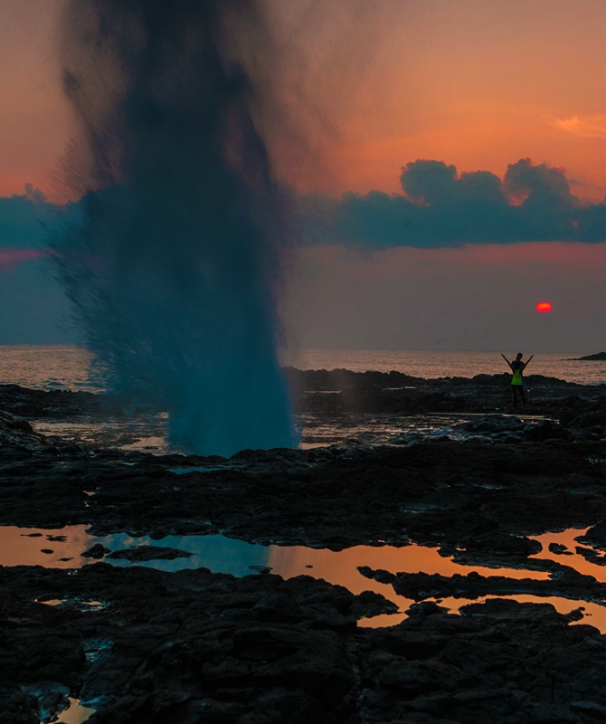 Spouting Horn at Sunset 