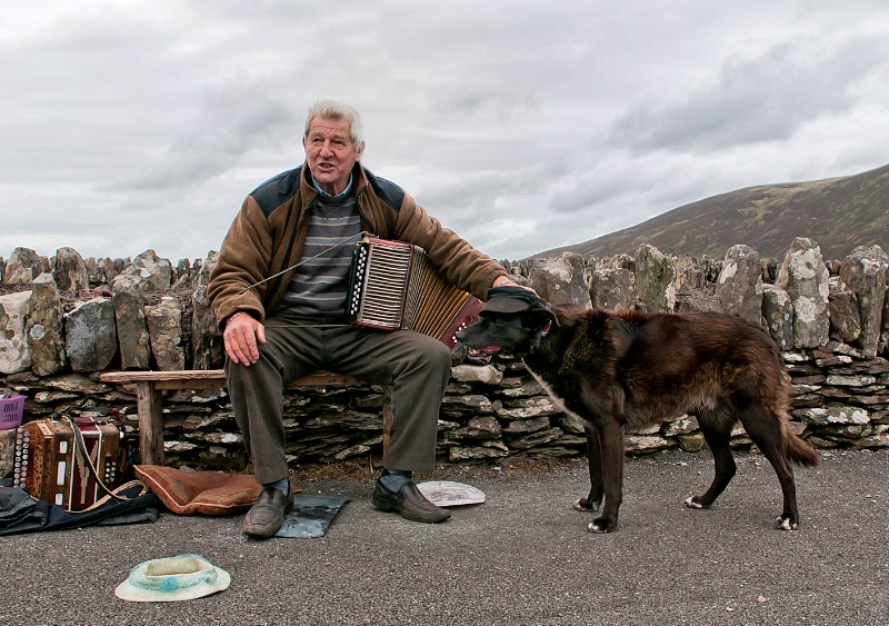 The Accordian Man & His Dog