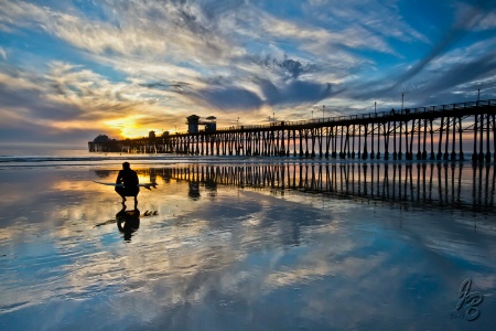 Low Tide Surfer