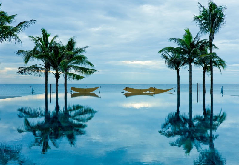 Pool by the sea