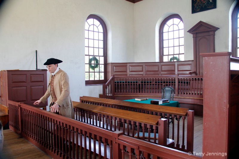 Interior Colonial Williamsburg Courthouse - ID: 13643871 © Terry Jennings