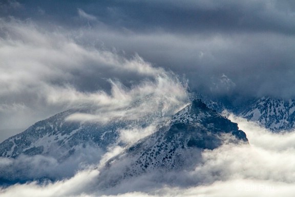 Round Mountain and clouds