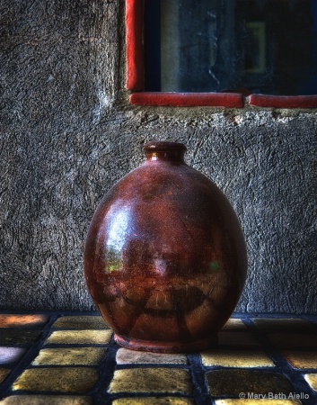 Vase on a Tile Shelf