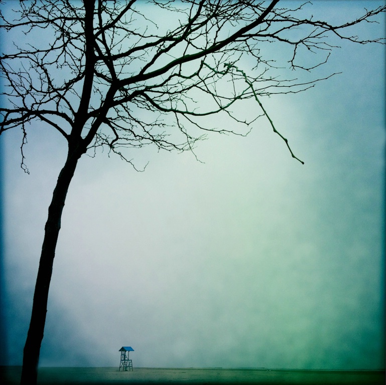 Lonely Lifeguard Station in Cobourg Ontario