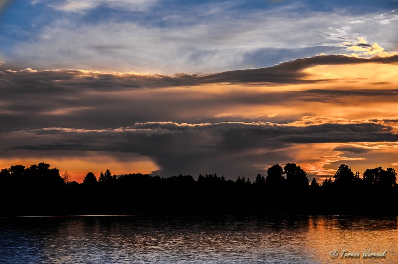 weird clouds over Lake Sztum