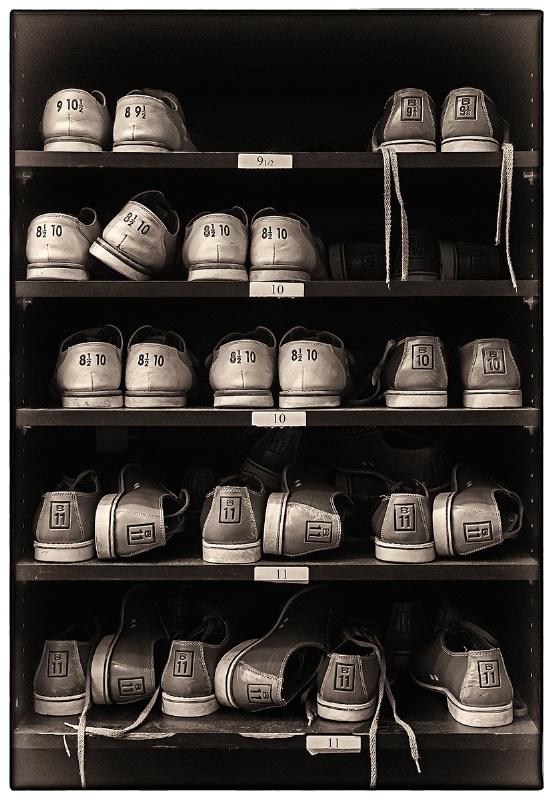 Bowling Shoes (B&W version)