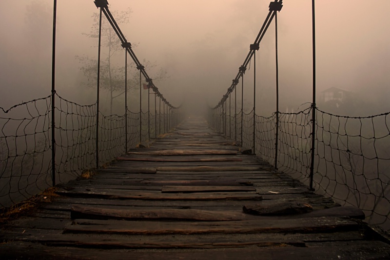 Bridge to sunset