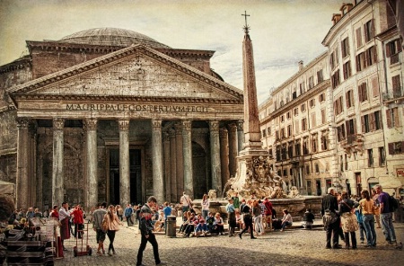 Tourist at the Pantheon