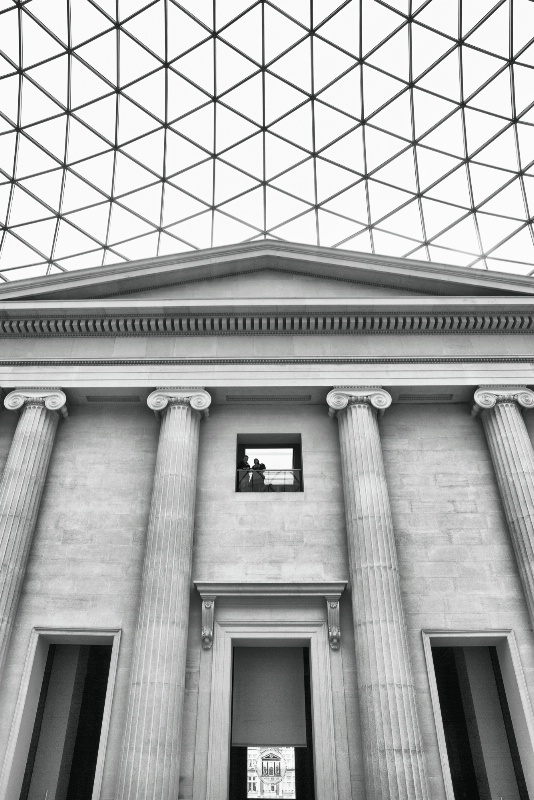British museum in Greyscale
