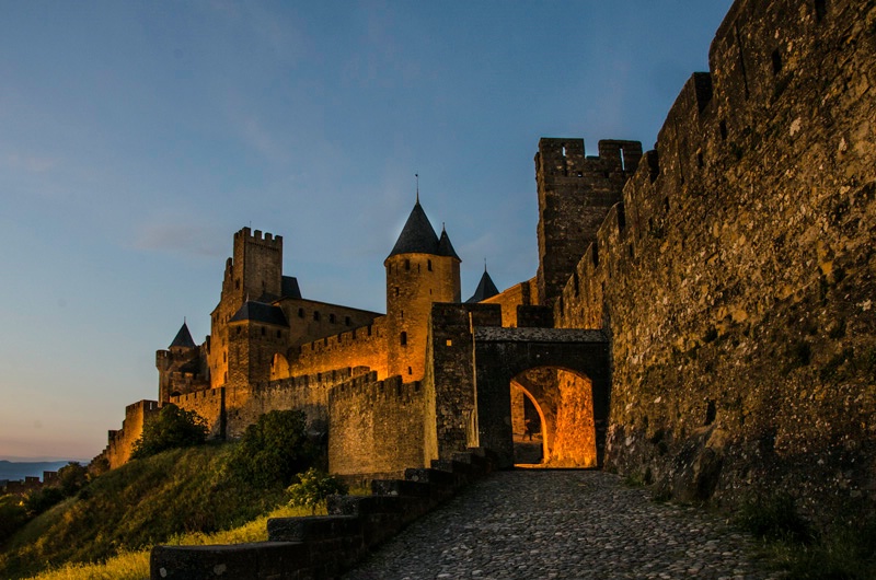 Dusk at Carcassonne