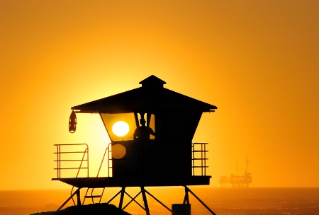 Sunset on the beach