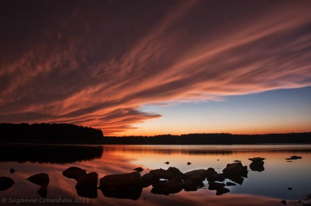 Orange Clouds Reflected