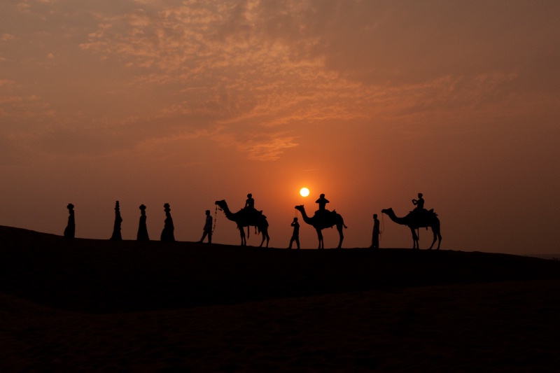 Sunset in the Desert 