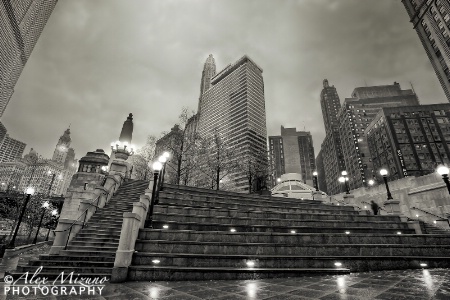 RAINY EVENING IN CHICAGO