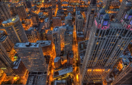 Looking Down at Chicago