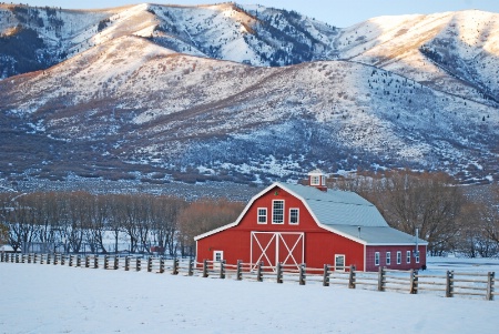 Red Barn Sunrise