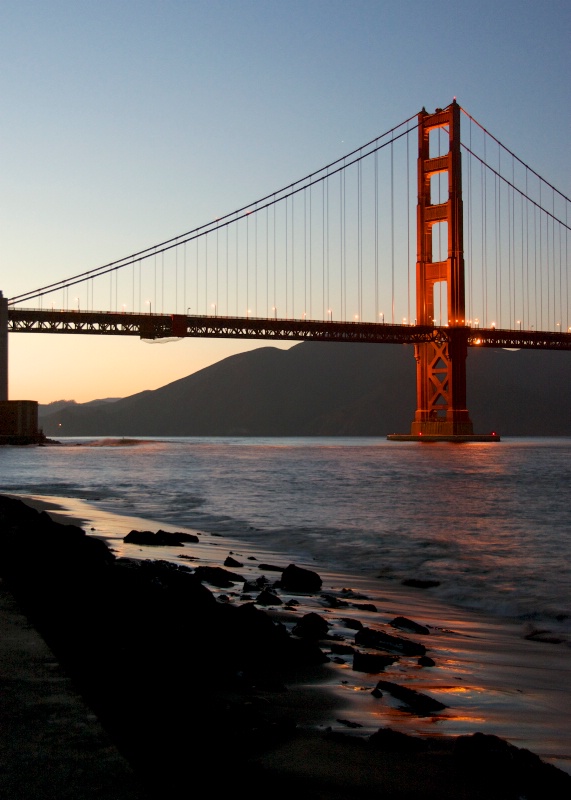 golden gate bridge sunset 1b