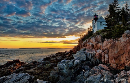 Bass Harbor Light Sunset