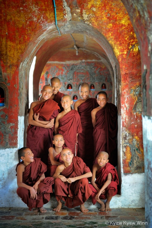 The Group of Novices from Myanmar