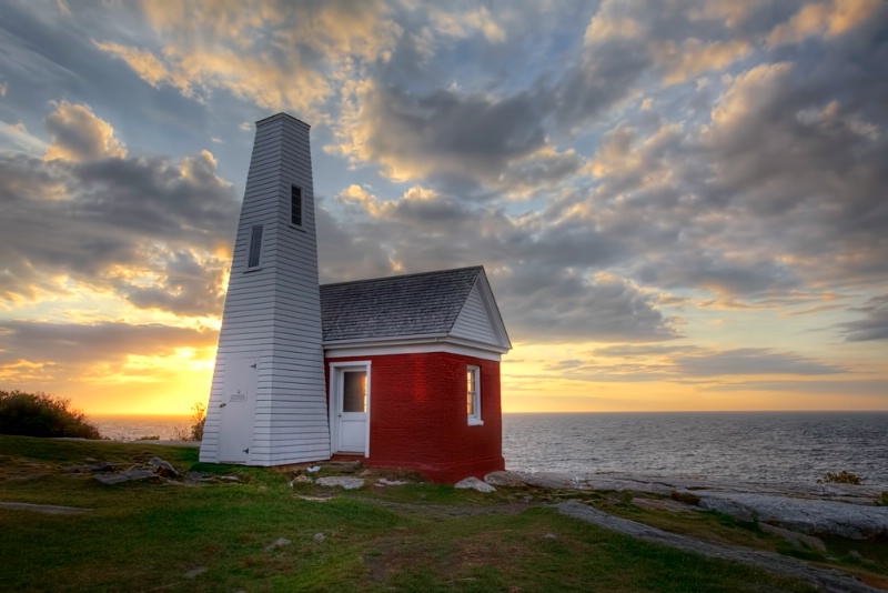 Storage Shed At Pemequid Lighthouse 