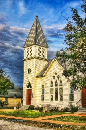 Sunset On A Church