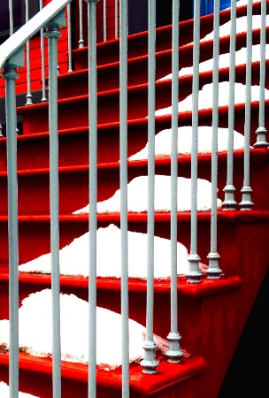 Snow on Steps