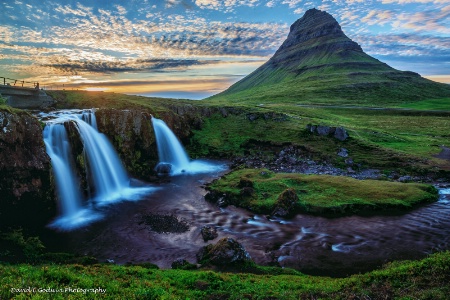 Triple Falls and the Midnight Sun