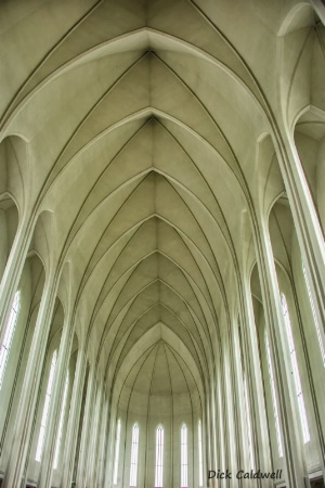 Hallgrimskirkja - interior of church Iceland