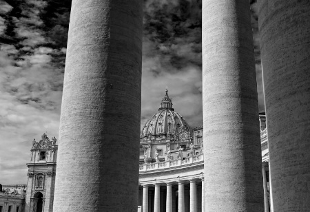 St. Peter's Basilica in B&W