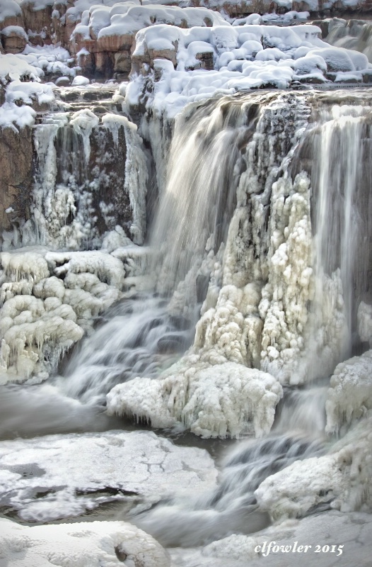 Winter at Big Sioux Falls