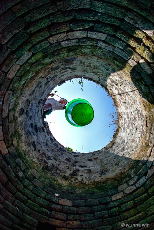 taking water from the well