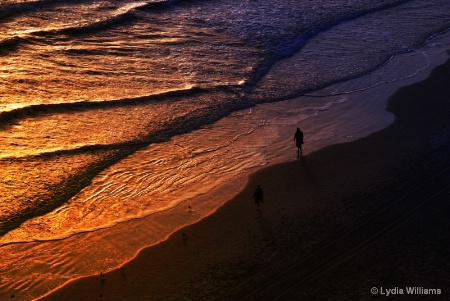 A walk at dusk