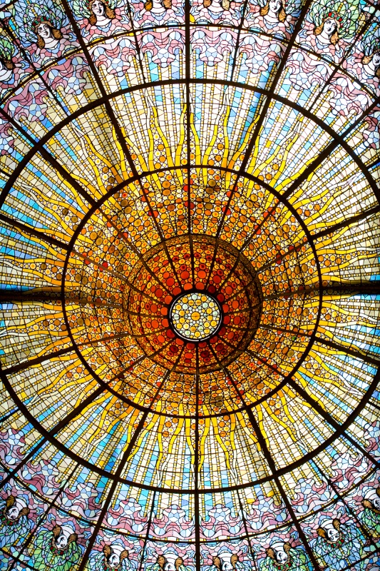 Ceiling at the Museo de la Musica, Barcelona.