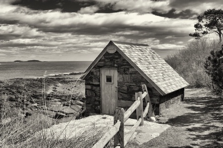 Along the coast of Portland, Maine