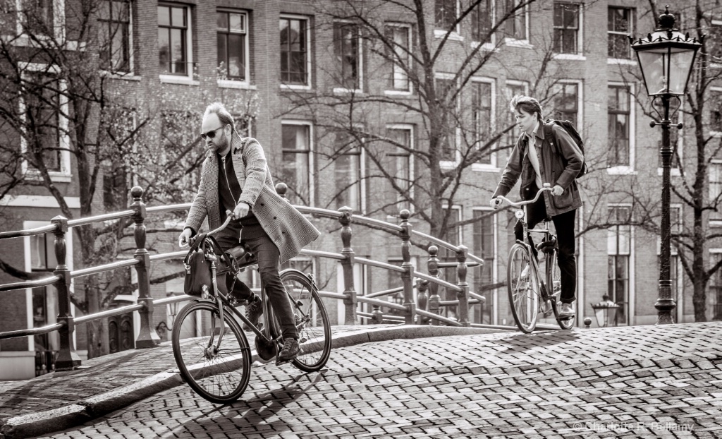 Biking in Amsterdam