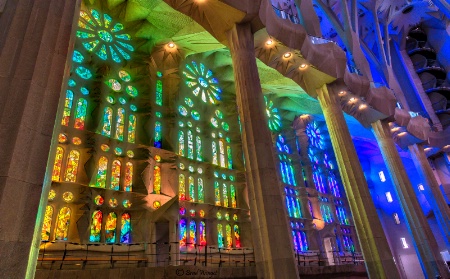 Barcelona La Sagrada Familia glass