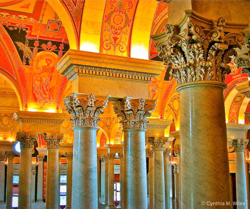 Pillars in the Library of Congress