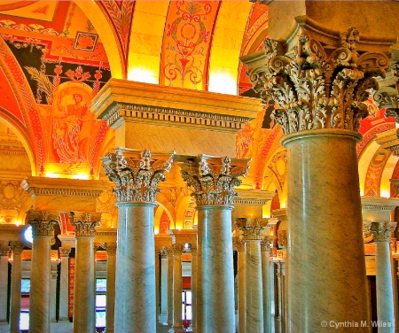 Pillars in the Library of Congress
