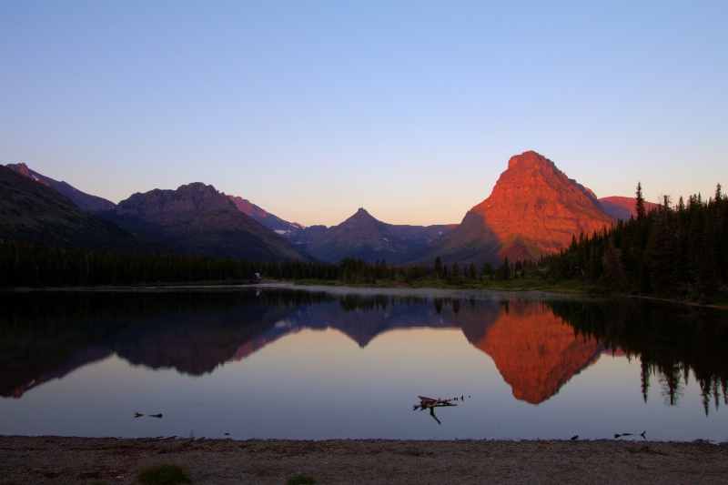 Sunrise at Two Medicine Lake