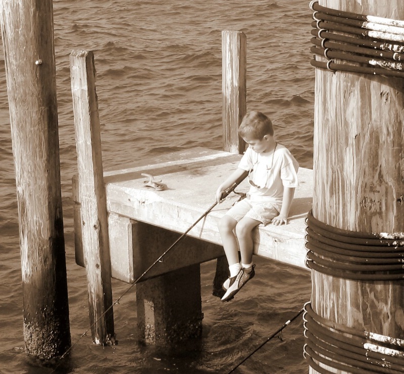 Fishing on the Dock