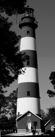 Assateaque Island Light Big BW 