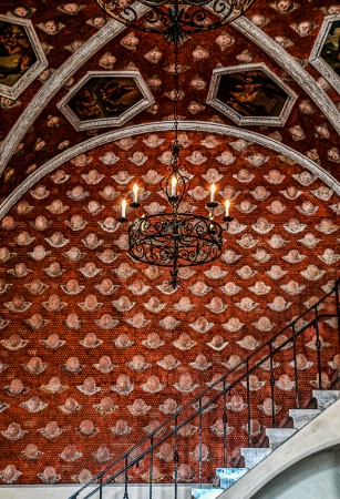 Chandelier and Stairs