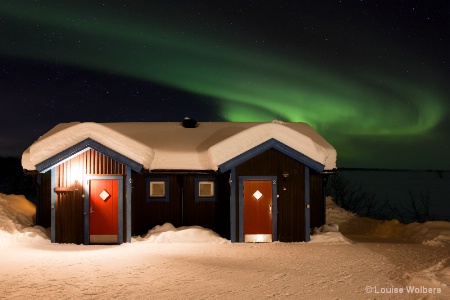 Aurora Over Cabin