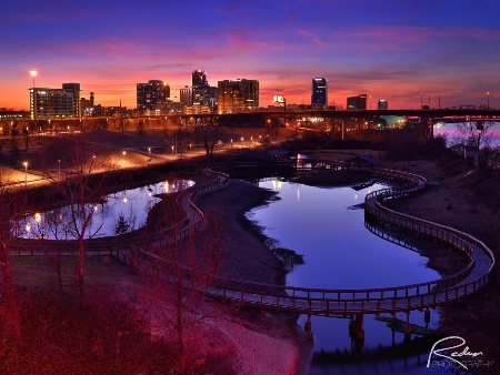 View From Clinton Presidential Park Bridge