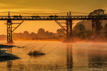 Misty Morning of River 