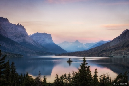 Goose Island - smoke in background