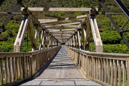 Bridge at Brunner Mine, West Coast, New Zealand
