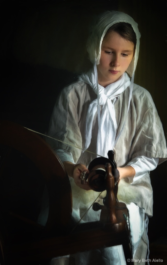 Girl at the Spinning Wheel